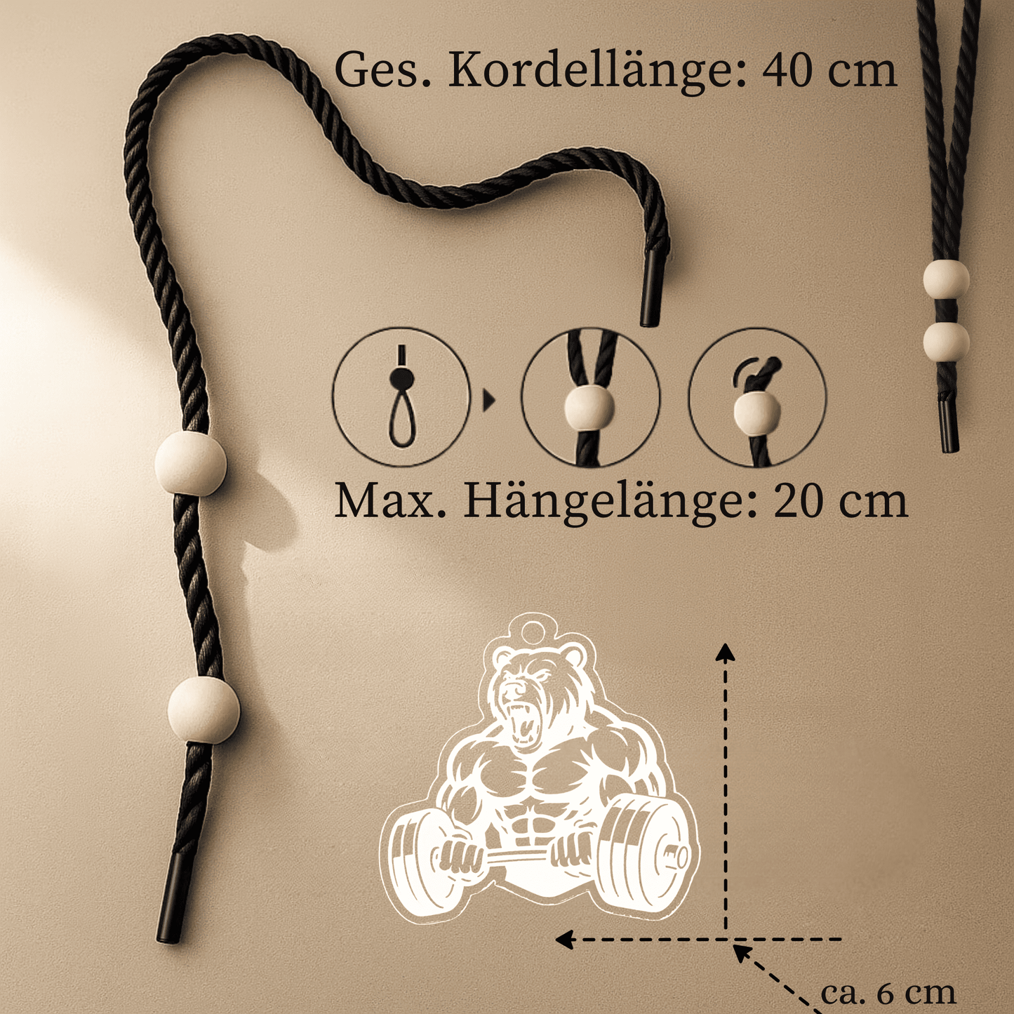 Acryl Duftbaum 'Gym Bär'