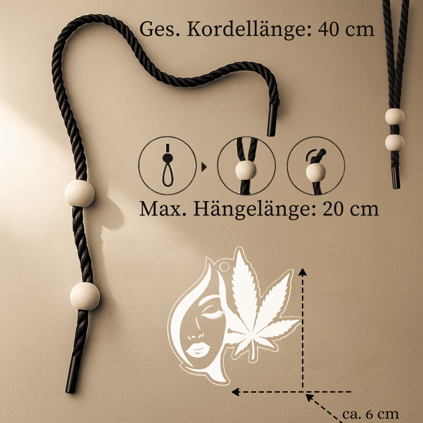 Acryl Duftbaum 'Cannabis Muse'