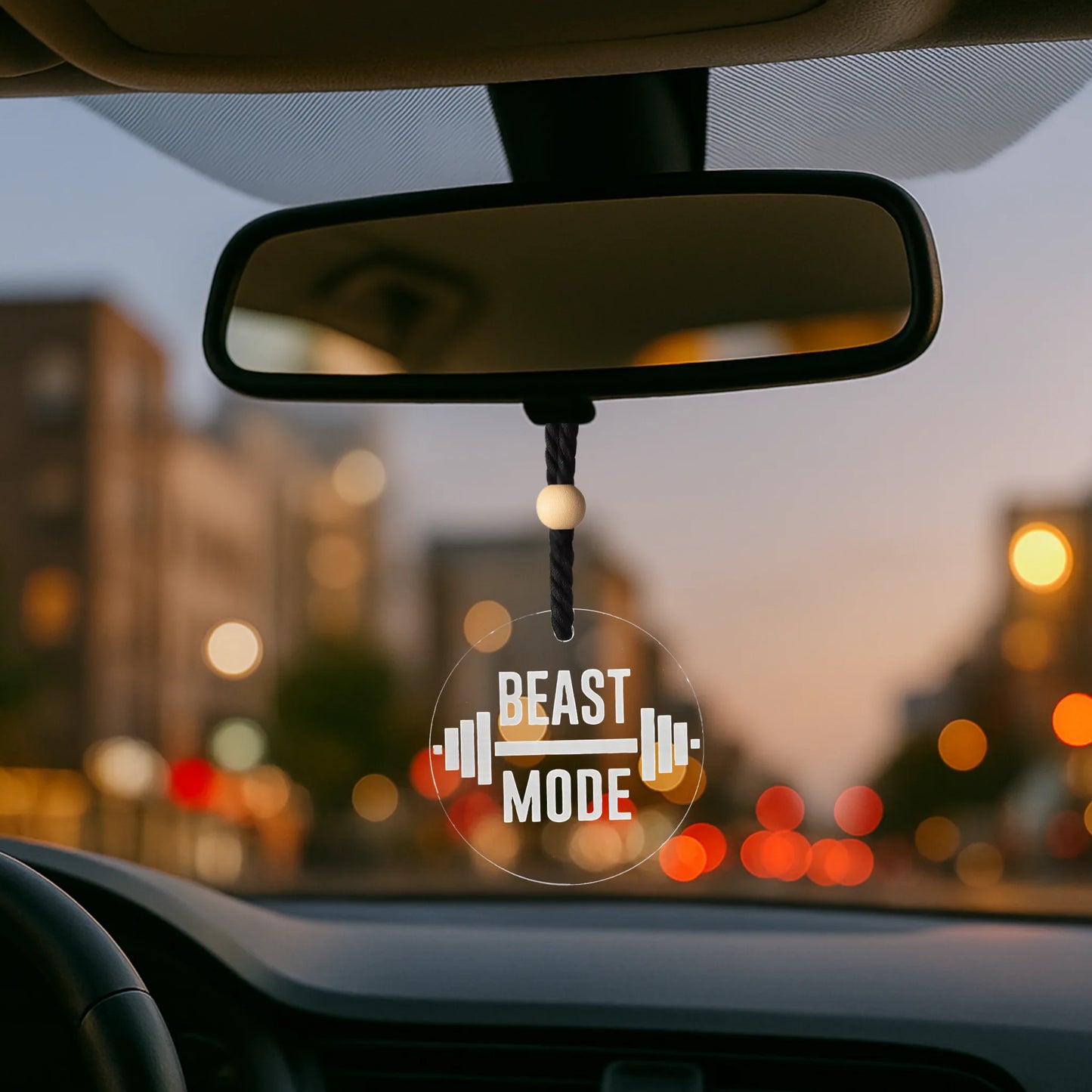 Acryl Duftbaum 'BEAST MODE' für Auto & LKW – Stilvoller Lufterfrischer mit Gravur