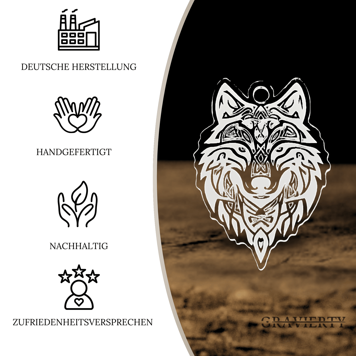 Acryl Duftbaum 'Wolf'