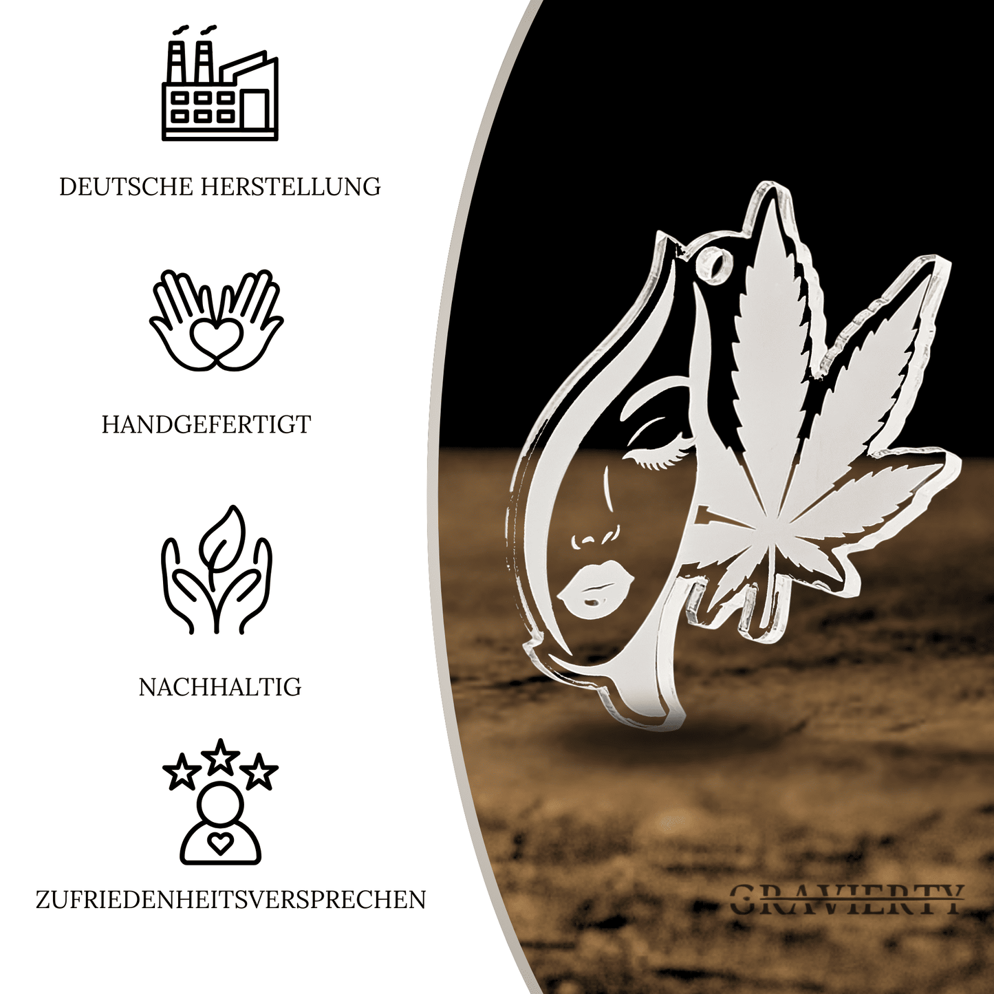 Acryl Duftbaum 'Cannabis Muse'