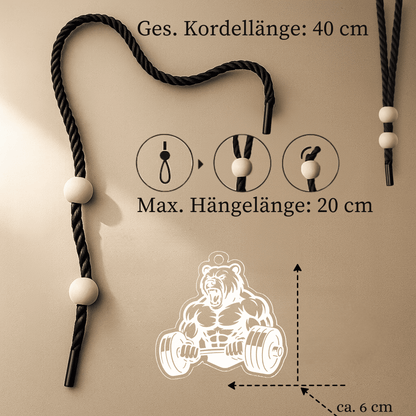Acryl Duftbaum 'Gym Bär'