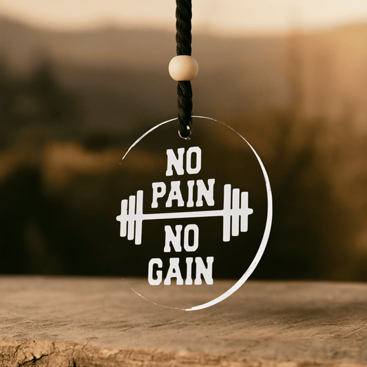 Acryl Duftbaum 'No Pain-No Gain'