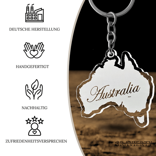 Acryl Schlüsselanhänger 'Australien'